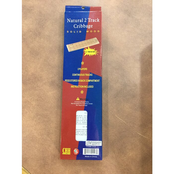 CHH Solid Wood Cribbage Board