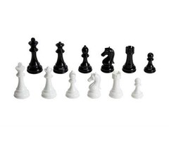 CHH Chess Pieces - Staunton Heavy Weight Plastic (4.3" King)