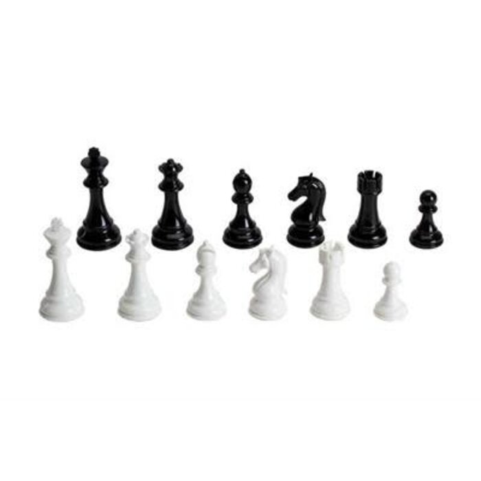 CHH Chess Pieces - Staunton Heavy Weight Plastic (4.3" King)