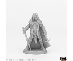 Reaper Miniatures Bones Black: Dark Elf Male Warrior