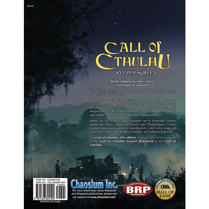 Chaosium Inc. Call of Cthulhu RPG 7th Edition Keeper Screen