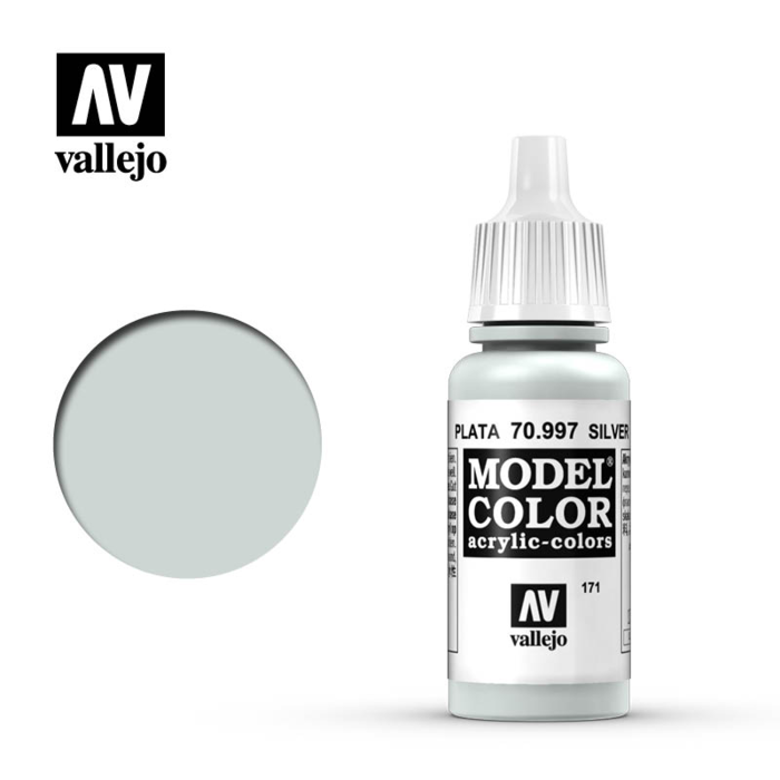 Vallejo Vallejo Model Color Acrylic Paint Silver 17mL