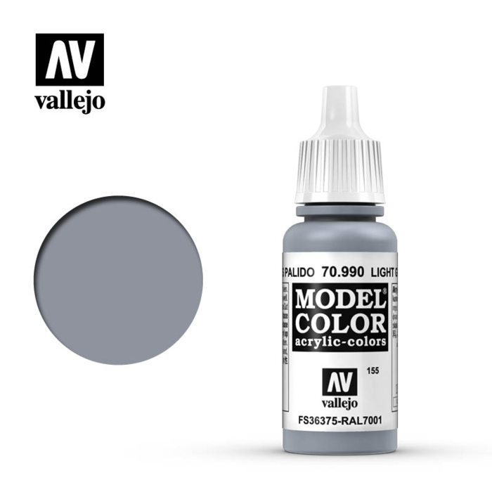 Vallejo Vallejo Model Color Acrylic Paint Light Grey (17 mL)