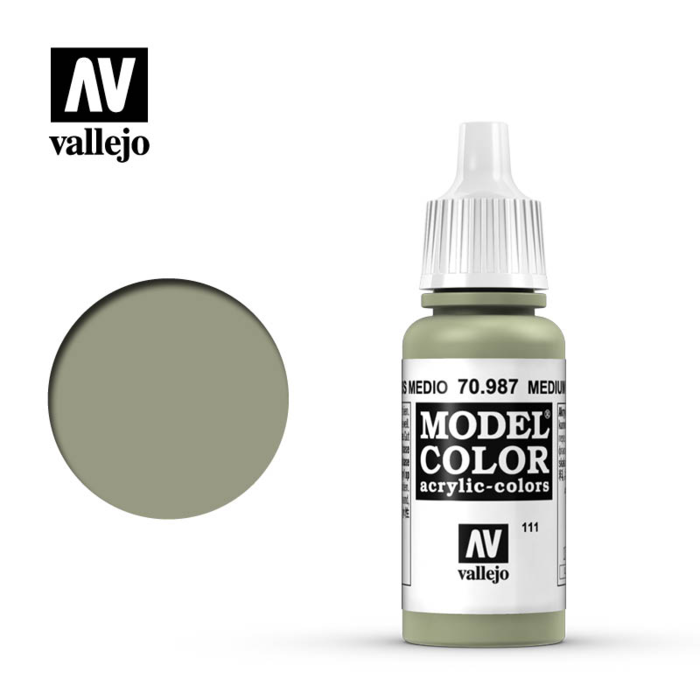 Vallejo Vallejo Model Color Acrylic Paint Medium Grey 17mL