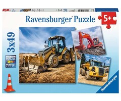Ravensburger 3x49 pcs - Digger at Work!