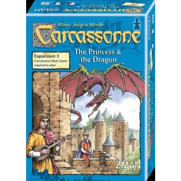 Z-Man Games Carcassonne First Edition Expansion 3: The Princess & The Dragon