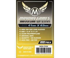 Mayday Games Sleeves - 41x63mm Mayday - 100/pk (Mini American)