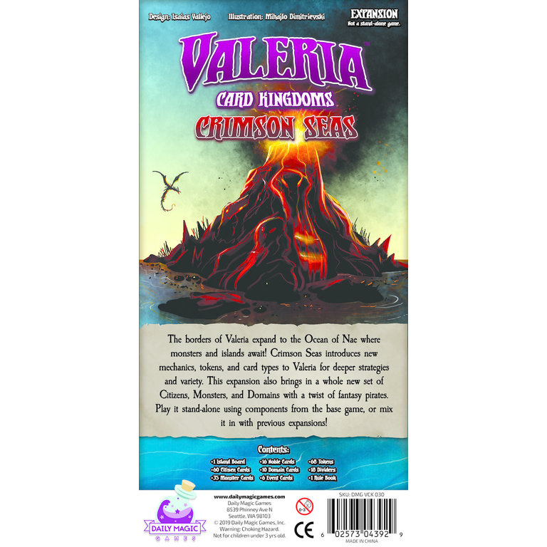 Valeria - Card Kingdoms: Crimson Seas Expansion - Boardgames.ca