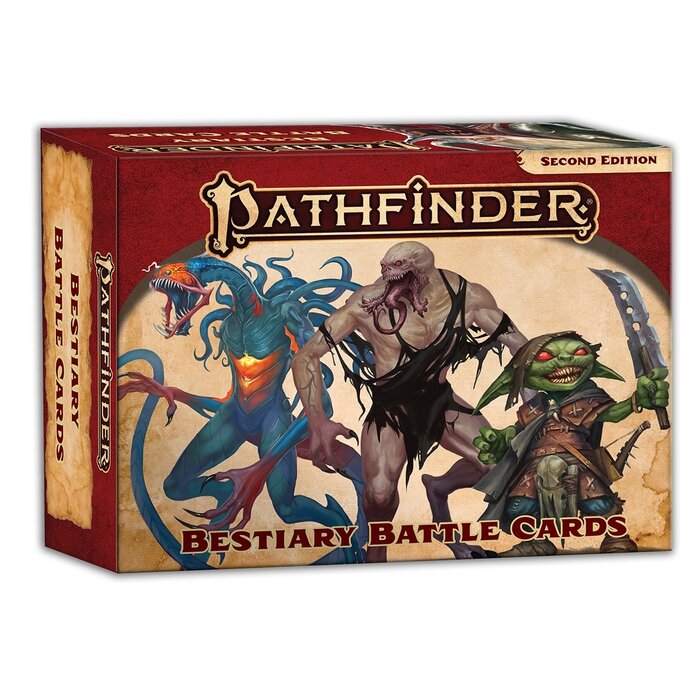 Paizo Publishing Pathfinder RPG 2E Bestiary 1 Battle Cards