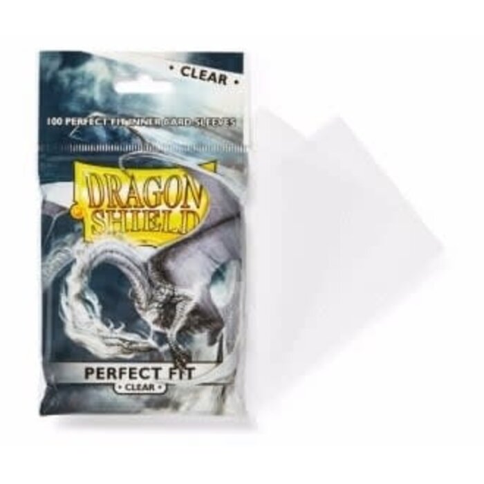 Arcane Tinmen Sleeves - 63x88mm - Dragon Shield - 100/pk - Perfect Fit - Clear