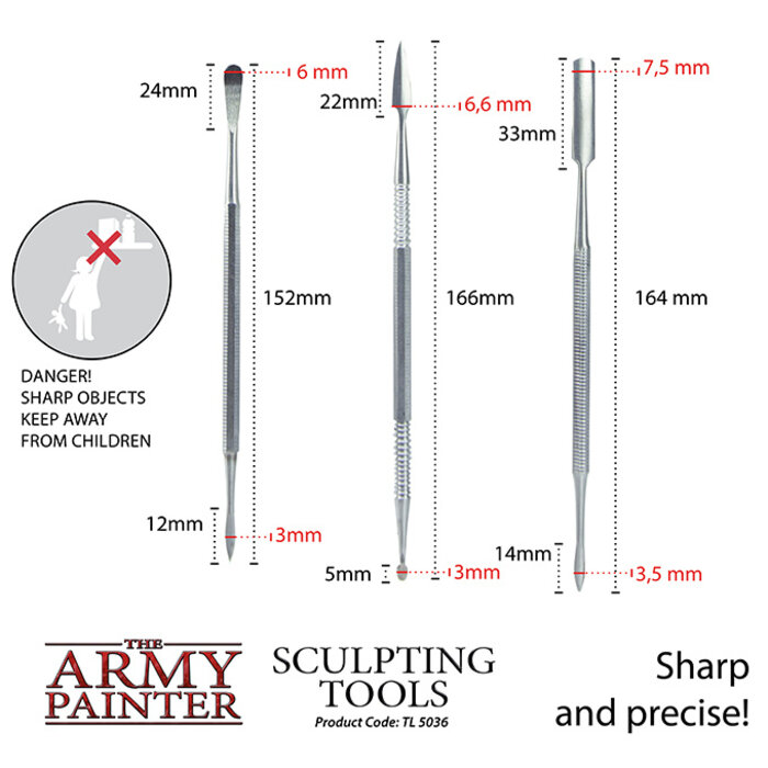 The Army Painter Miniature & Model Tools: Sculpting Tools