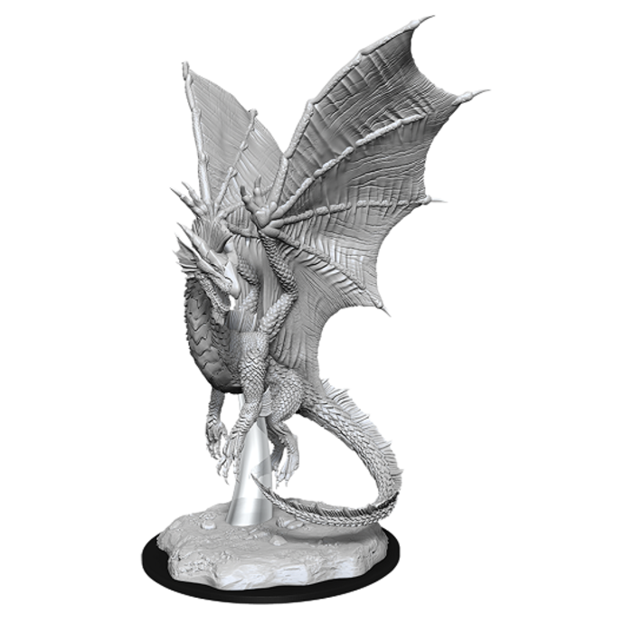 Wizkids/NECA LLC Nolzur's Marvelous Miniatures: Young Silver Dragon