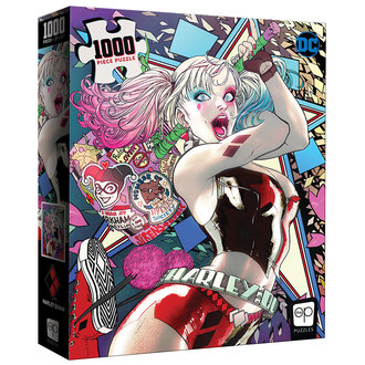 USA OPOLY 1000 pcs - Harley Quinn 'Die Laughing' Puzzle