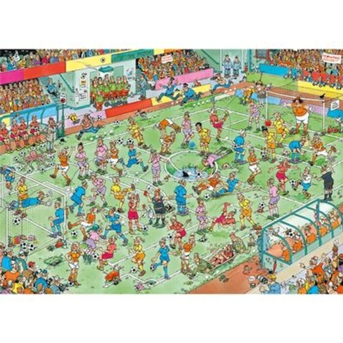 Jumbo Puzzles 1000 pcs - Jan van Haasteren: WC Women's Soccer