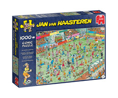 Jumbo Puzzles 1000 pcs - Jan van Haasteren: WC Women's Soccer