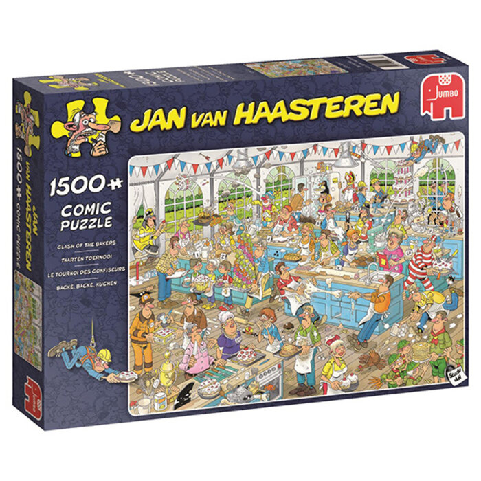 Jumbo Puzzles 1500 pcs - Jan van Haasteren: Clash of the Bakers