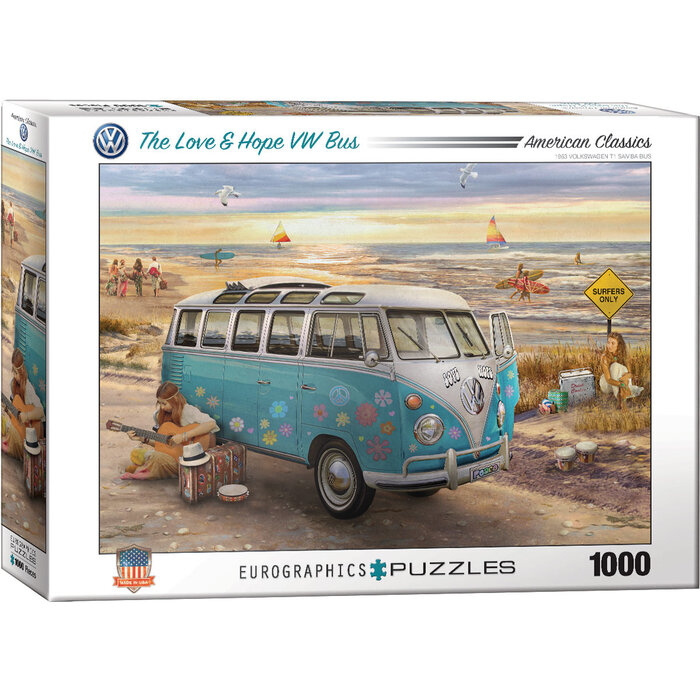 Eurographics 1000 pcs - The Love & Hope VW Bus
