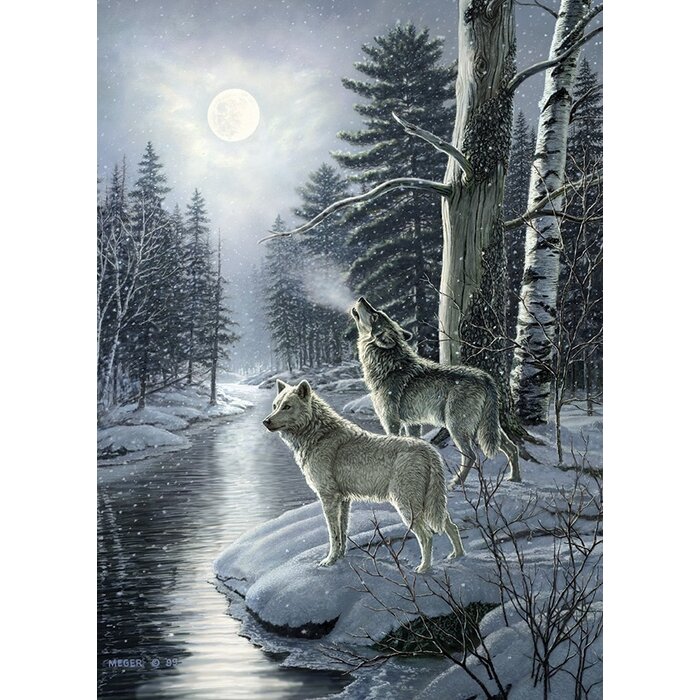 Cobble Hill Puzzles 1000 pcs - Wolves by Moonlight