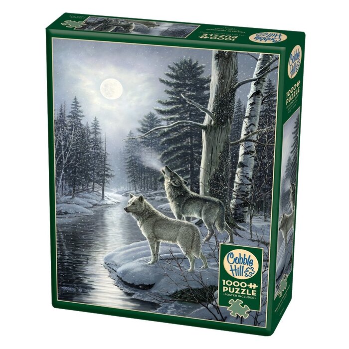 Cobble Hill Puzzles 1000 pcs - Wolves by Moonlight