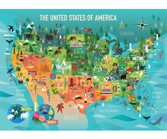 Cobble Hill Puzzles 350 pcs - The United States of America (Family Puzzle)