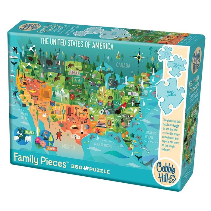 Cobble Hill Puzzles 350 pcs - The United States of America (Family Puzzle)