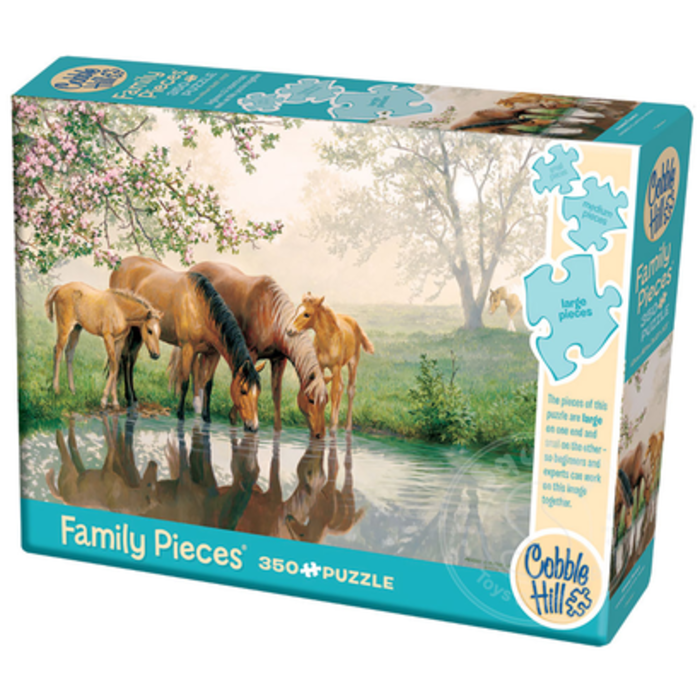 Cobble Hill Puzzles 350 pcs - Horse Family (Family Puzzle)