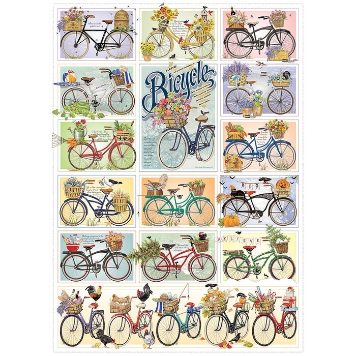 Cobble Hill Puzzles 1000 pcs - Bicycles