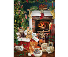 Cobble Hill Puzzles 1000 pcs - Christmas Kittens