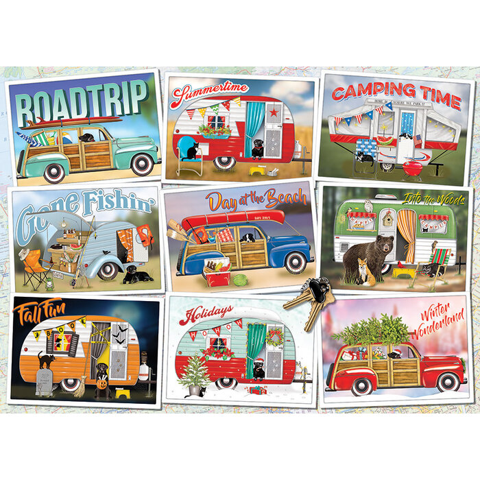 Cobble Hill Puzzles 1000 pcs - Hitting the Road
