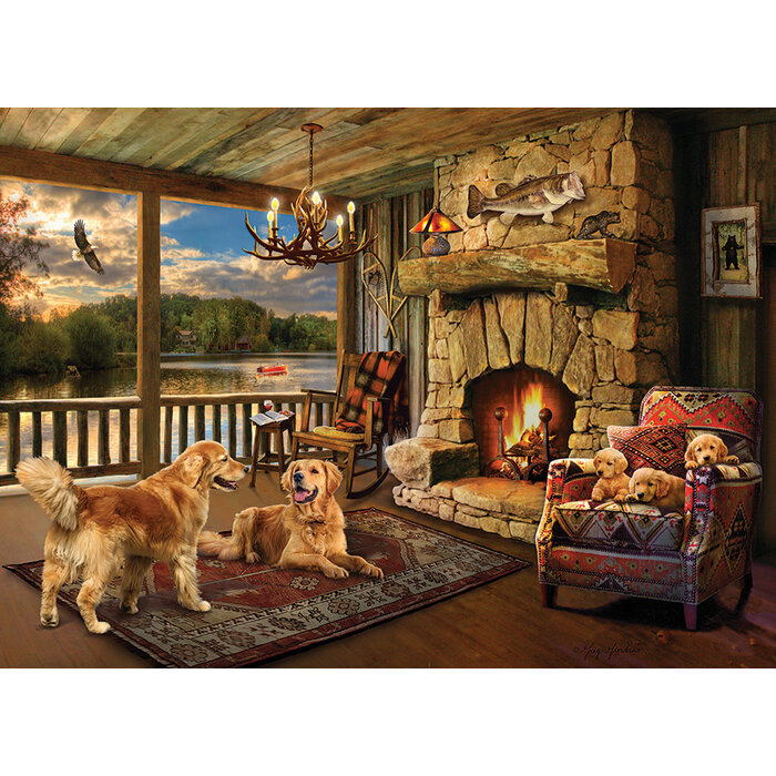 Cobble Hill Puzzles 1000 pcs - Lakeside Cabin