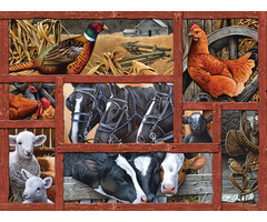Cobble Hill Puzzles 275 pcs - Farmyard Friends (Easy Handling)