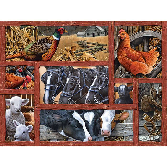 Cobble Hill Puzzles 275 pcs - Farmyard Friends (Easy Handling)
