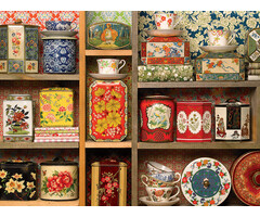 Cobble Hill Puzzles 275 pcs - Tea Caddies (Easy Handling)