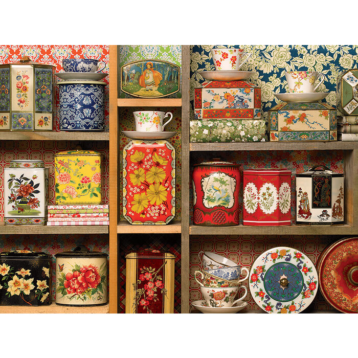 Cobble Hill Puzzles 275 pcs - Tea Caddies (Easy Handling)