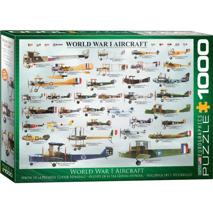 Eurographics 1000 pcs - World War I Aircraft