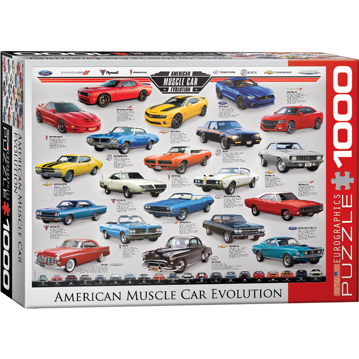 Eurographics 1000 pcs - American Muscle Car Evolution