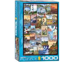 Eurographics 1000 pcs - Lighthouses Vintage Posters