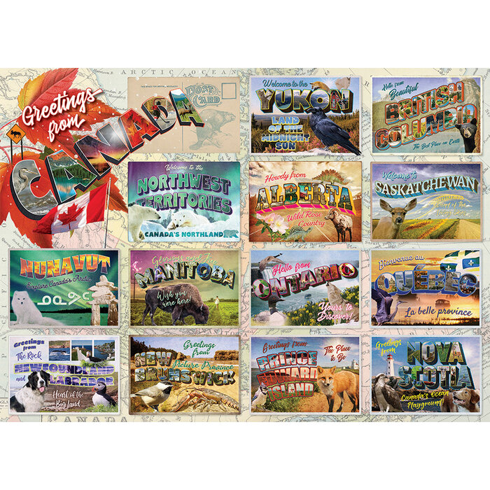 Cobble Hill Puzzles 1000 pcs - Greetings from Canada
