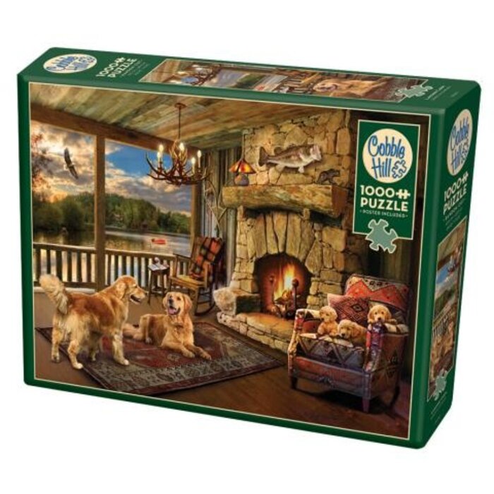 Cobble Hill Puzzles 1000 pcs - Lakeside Cabin