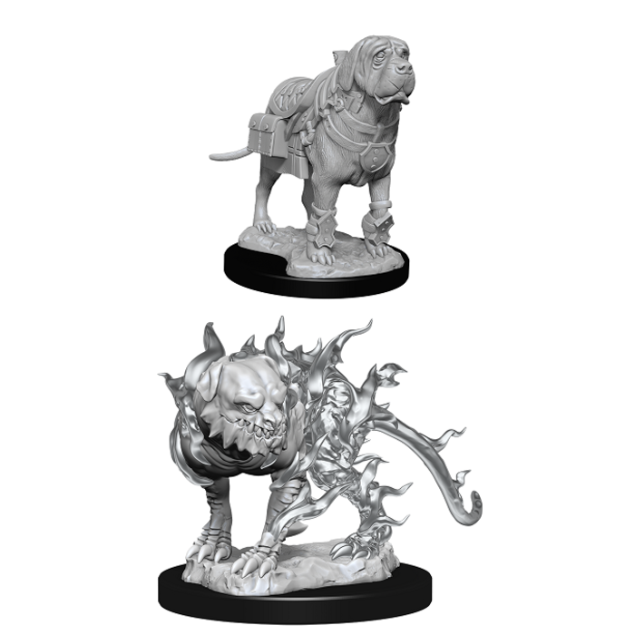 Wizkids/NECA LLC Nolzur's Marvelous Miniatures: Mastiff & Shadow Mastiff