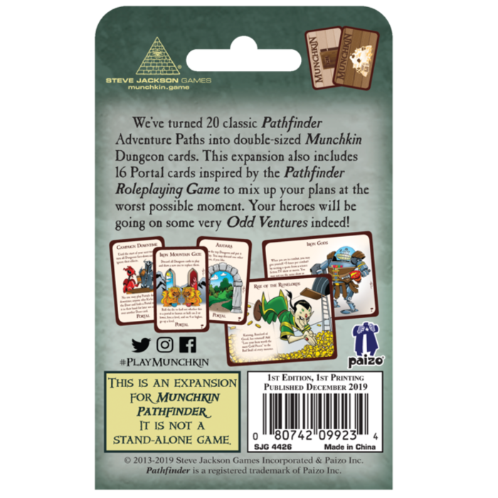 Steve Jackson Games Munchkin Pathfinder: Odd Ventures Expansion 3