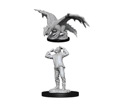 Wizkids/NECA LLC Nolzur's Marvelous Miniatures: Green Dragon Wyrmling & Afflicted Elf