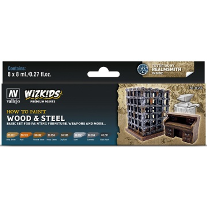 Vallejo Vallejo: Wizkids Premium Set Wood And Steel