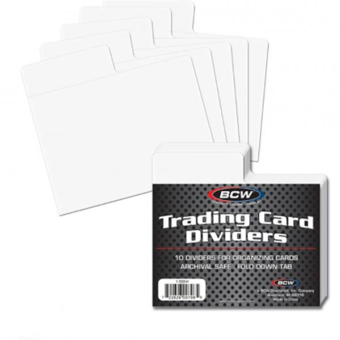 BCW Supplies Card Dividers - Horizontal - 10/pk