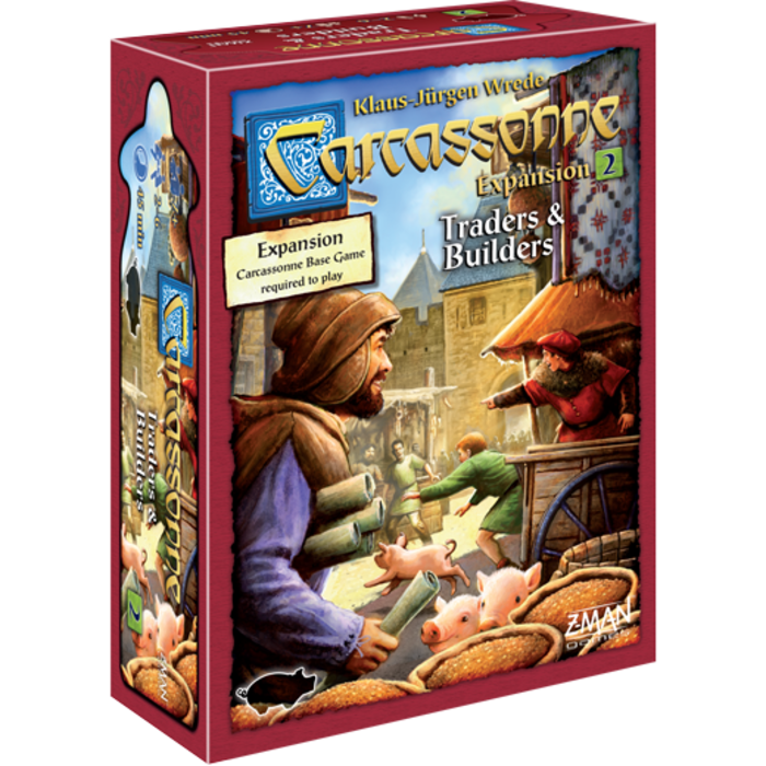 Z-Man Games Carcassonne Second Edition Expansion 2: Traders & Builders