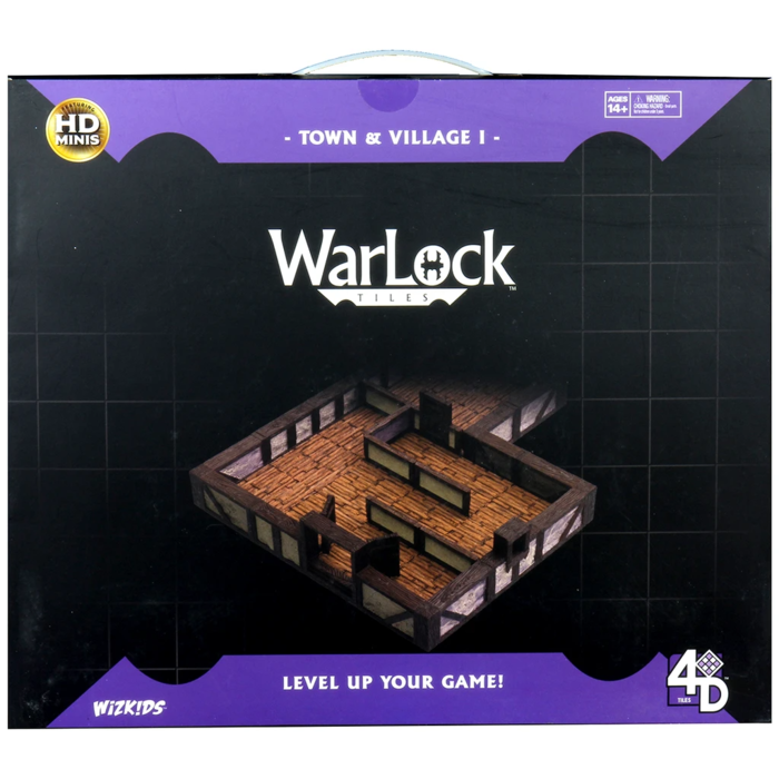 Wizkids/NECA LLC Warlock Tiles: Town & Village 1 - Base Set