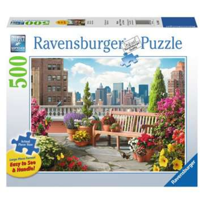 Ravensburger 500 pcs - Rooftop Garden (Large Piece Format)