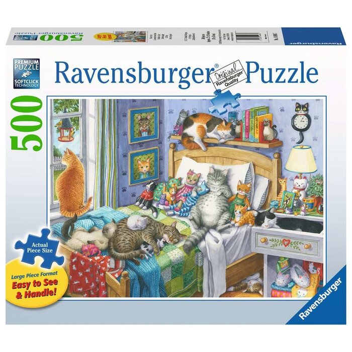 Ravensburger 500 pcs - Cat Nap (Large Piece Format)