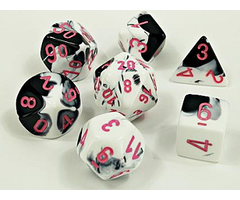 Chessex Lab Dice (Assorted Colours) Nebula Black-White/Pink