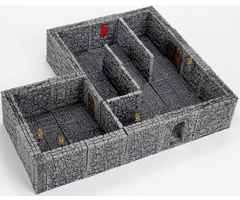 Wizkids/NECA LLC Warlock Tiles: Dungeon Tiles 2 - Full Height Stone Walls Expansion